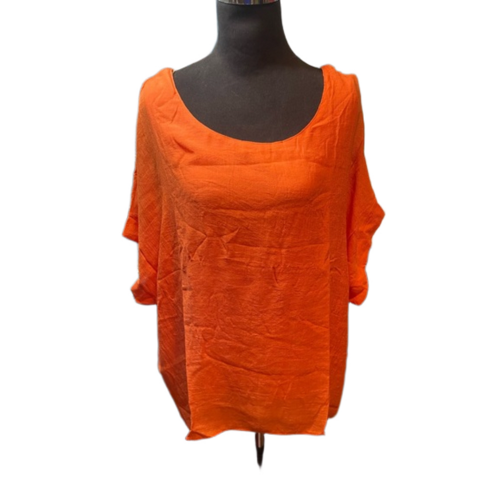 NWT Tangerine Umgee Hi-Low Top with Dolman Sleeves - Size XL